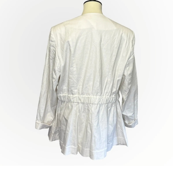 Lane Bryant drawstring waist linen jacket size 16 NWT - Picture 2 of 9
